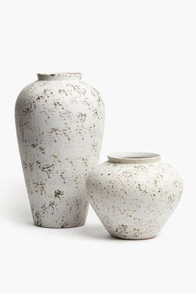 Terracotta Vase - Light beige/speckled - Home All | H&M US | H&M (US + CA)