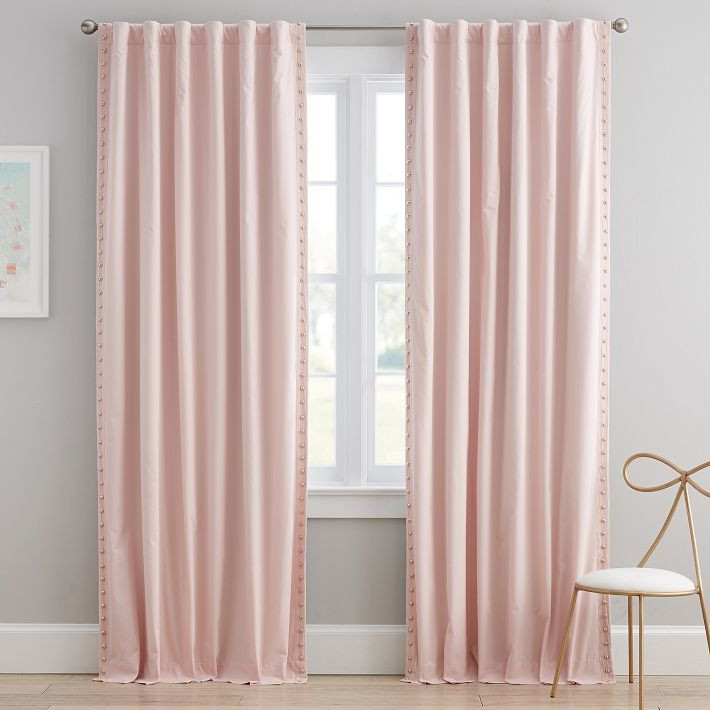 Emily & Meritt Studded Blackout Curtain | Pottery Barn Teen