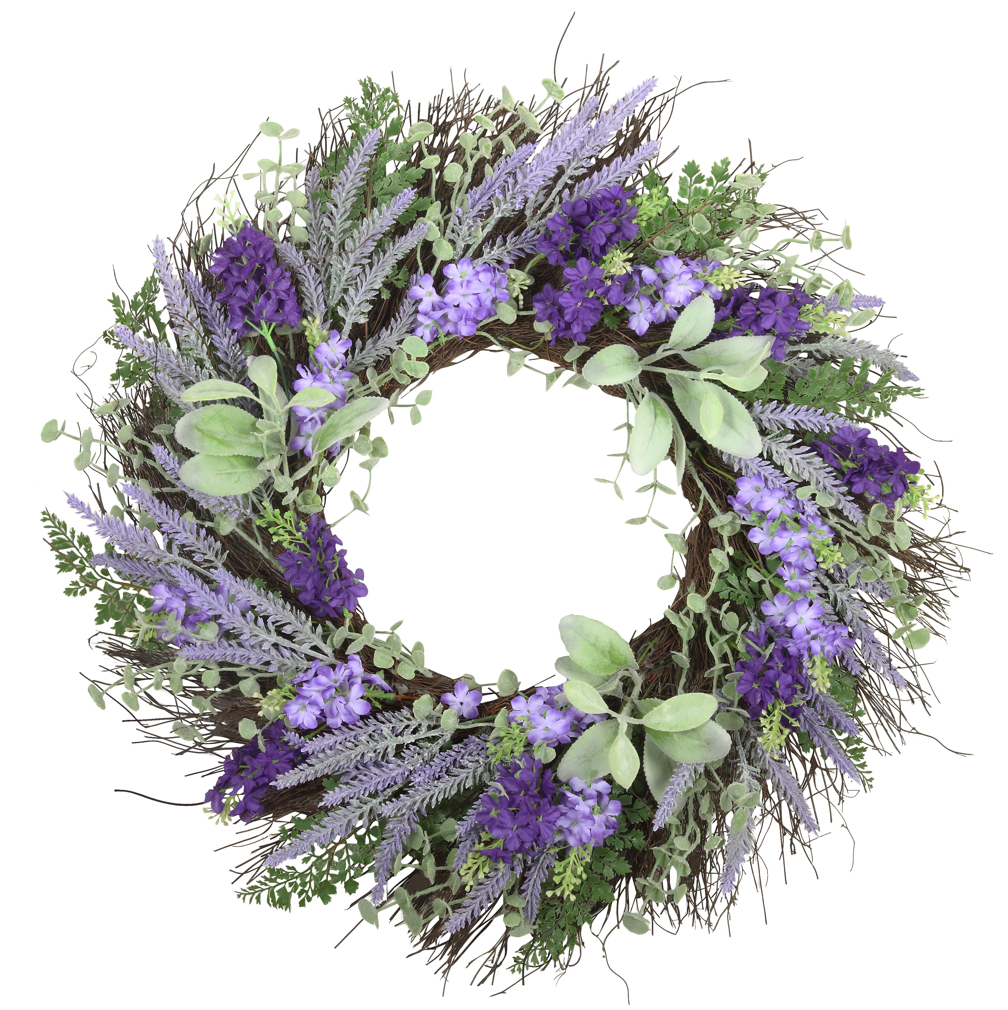 Faux 24'' Lavender Wreath | Wayfair North America