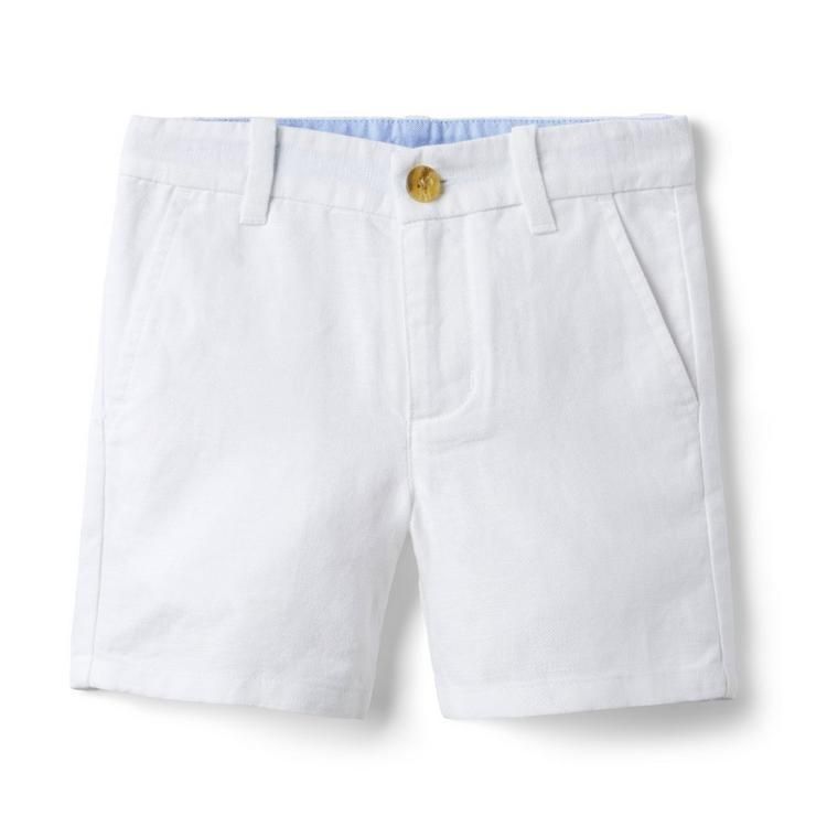 Linen-Cotton Canvas Short | Janie and Jack