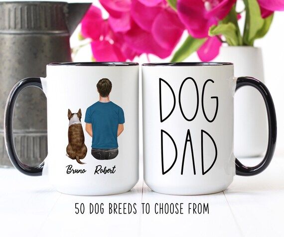 Dog Dad  Custom Dog Mug  Personalized Pet Mug  Dog Dad  | Etsy | Etsy (US)