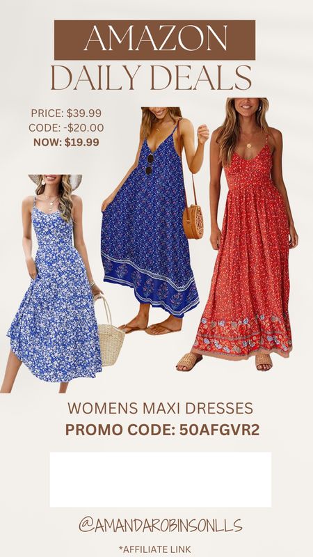 Amazon Daily Deals
Summer maxi dresses 

#LTKSaleAlert #LTKFindsUnder50