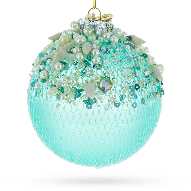 Nautical-Themed - Handcrafted Blown Glass Christmas Ornament | Walmart (US)