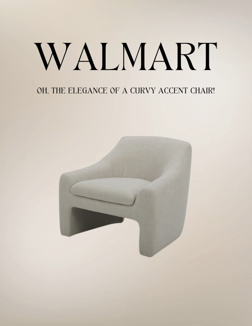 Curved accent chairs are on trend in  2024. This one is gorgeous and super affordable. Comes in multiple colors. 

#ltkhomefind
#ltktrendalert

#LTKsalealert #LTKstyletip #LTKhome
