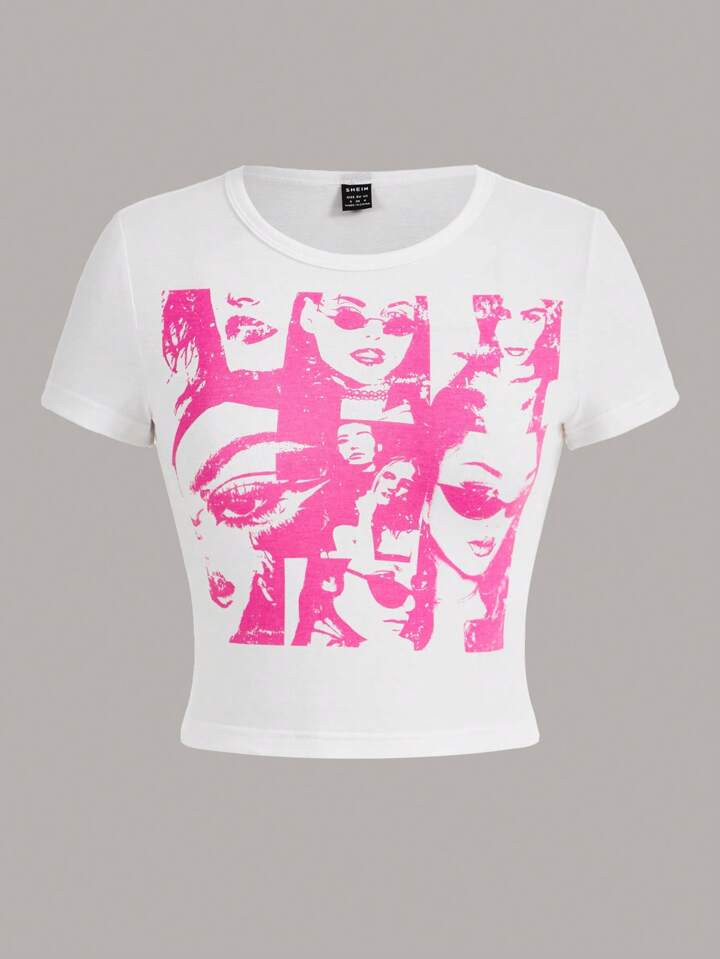 SHEIN ICON Figure Graphic Tee | SHEIN