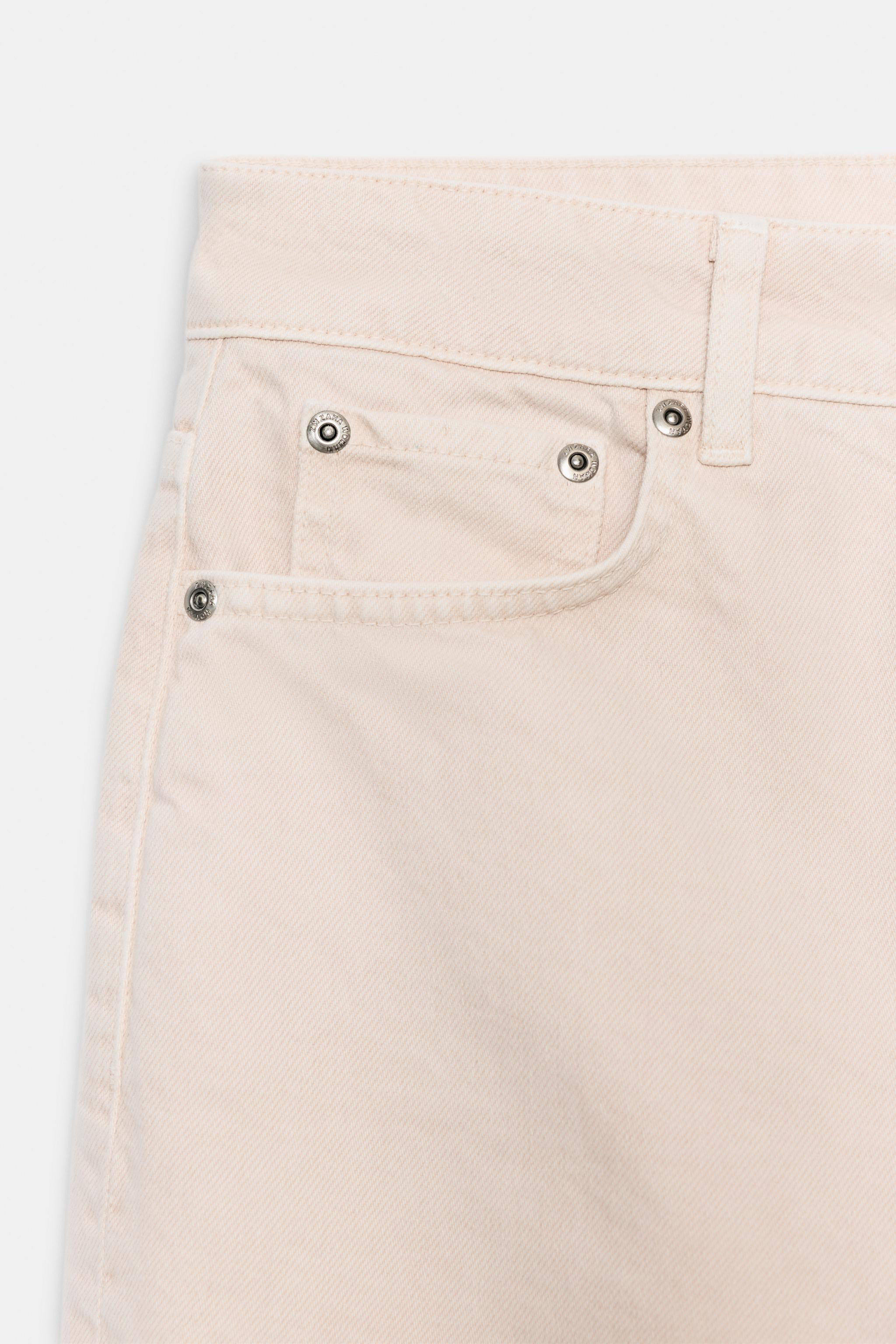 ZW COLLECTION MID-RISE TAPERED JEANS | Zara US