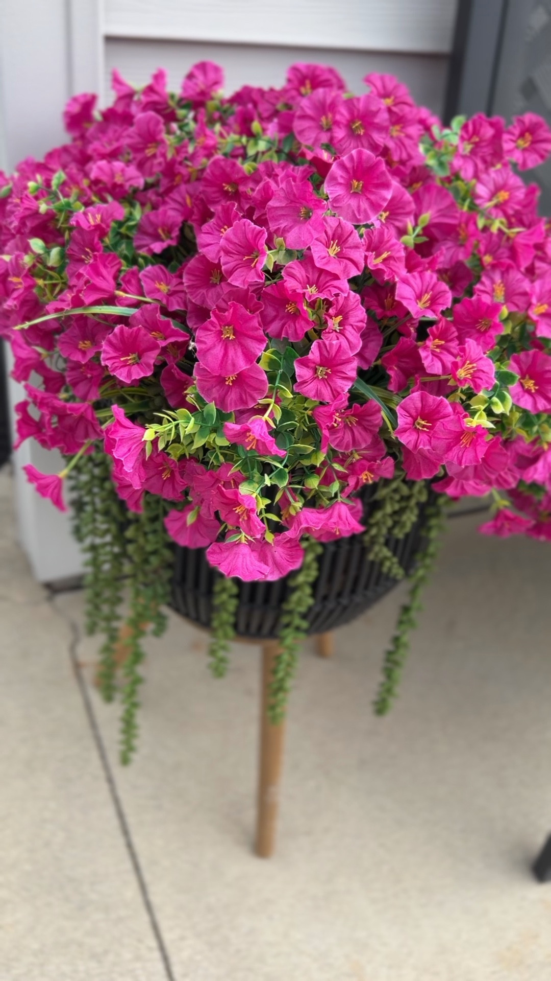 Less than 5 min and I have my planter filled and put together. I bought these faux flowers last year and just brought them back out. Can’t believe how well the flowers kept their color  

#LTKSeasonal #LTKHome