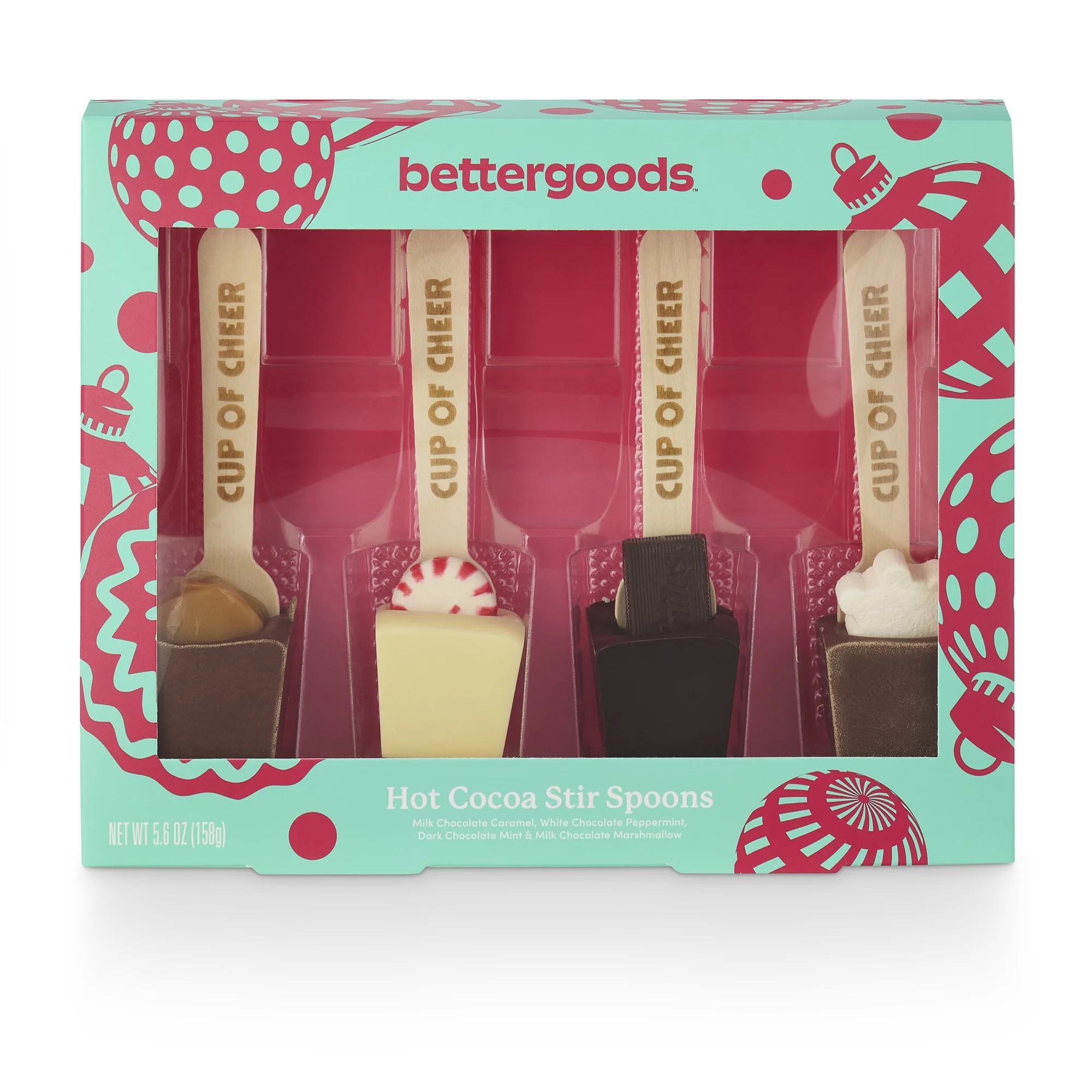 bettergoods Fair Trade Hot Cocoa Stir Spoons, 7 oz, 4 Count | Walmart (US)