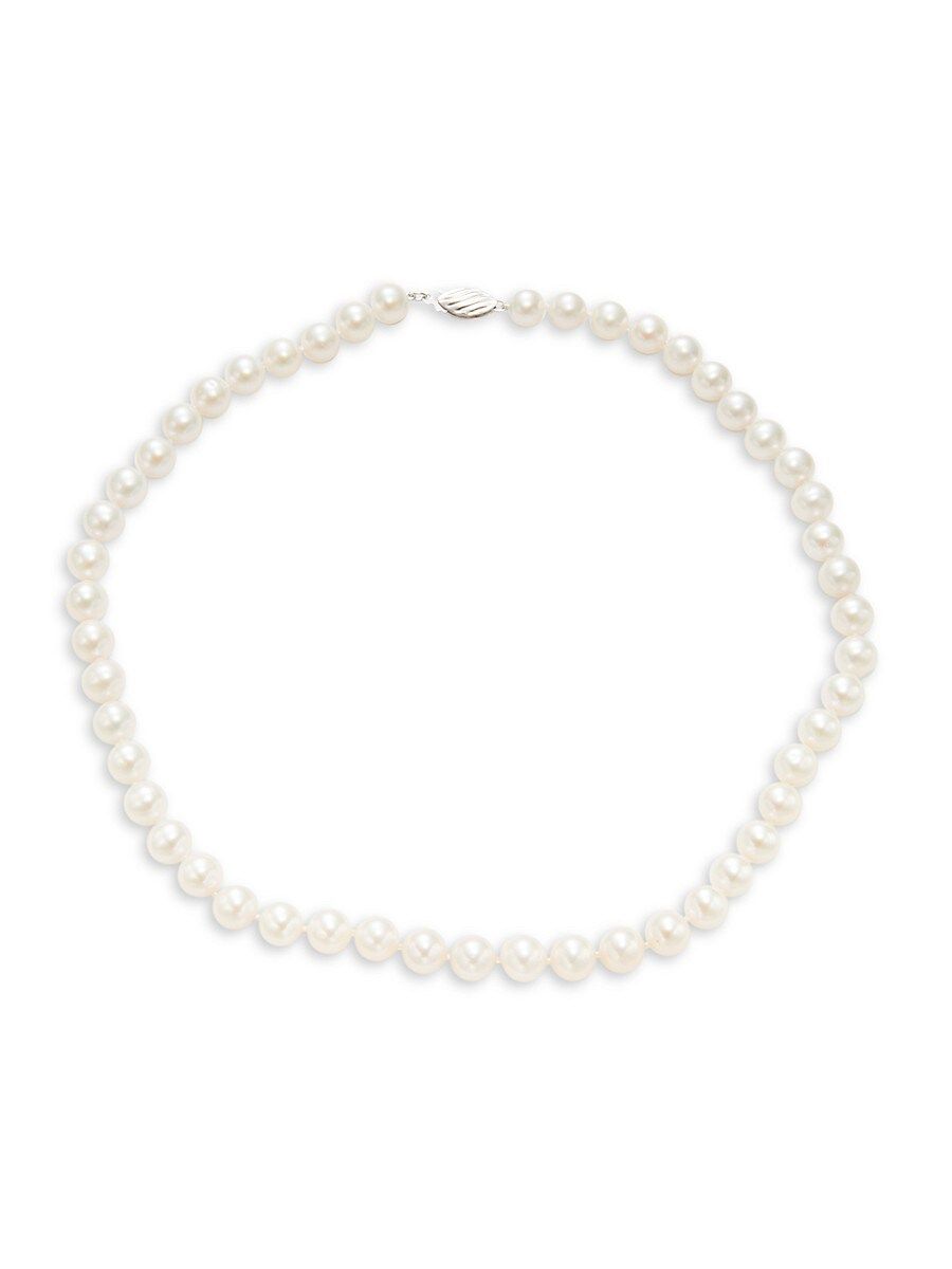 BELPEARL Women's Sterling Silver & 8-9MM Freshwater Pearl Necklace | Saks Fifth Avenue OFF 5TH