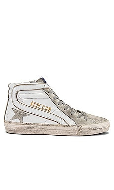 Golden Goose Slide Sneaker in White & Ice from Revolve.com | Revolve Clothing (Global)