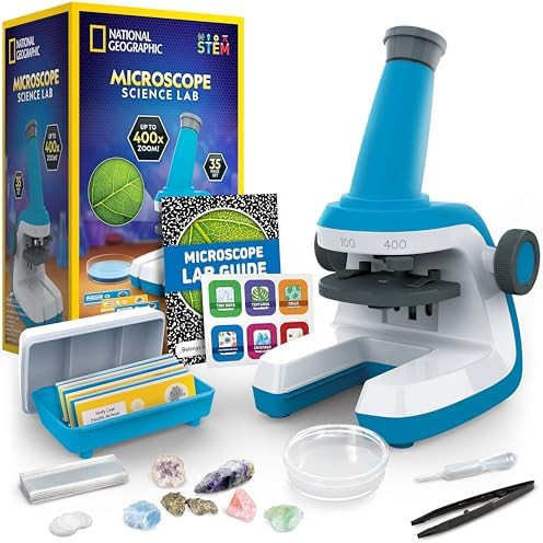 NATIONAL GEOGRAPHIC Microscope for Kids - Science Kit with an Easy-to-Use Kids Microscope, Up to ... | Amazon (US)
