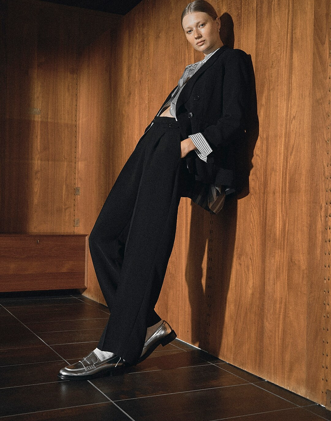 The Rosedale High-Rise Straight Pant in Crepe | Madewell