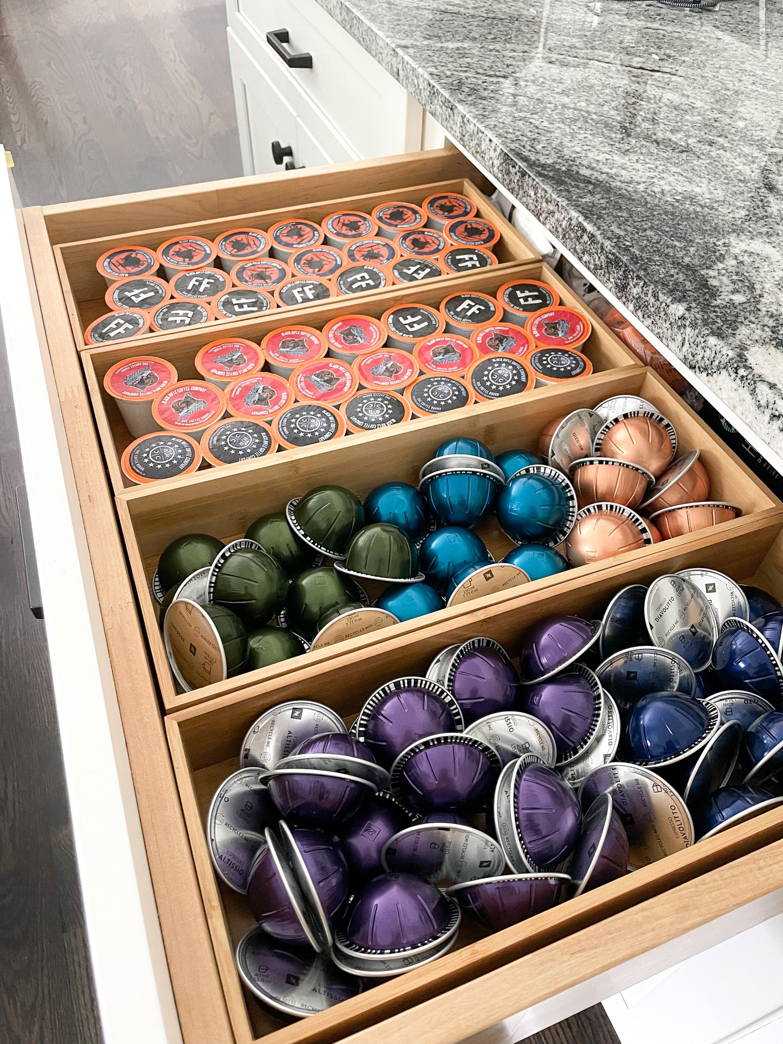 Kitchen organization is my favorite😍 we have these bamboo organizers in every room!

I like my nespresso, my husband likes his K cups😂



#LTKhome #LTKGiftGuide #LTKfamily