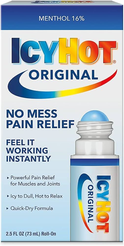 Icy Hot Original Medicated Pain Relief Liquid with No Mess Applicator, 2.5 Fluid Ounces | Amazon (US)