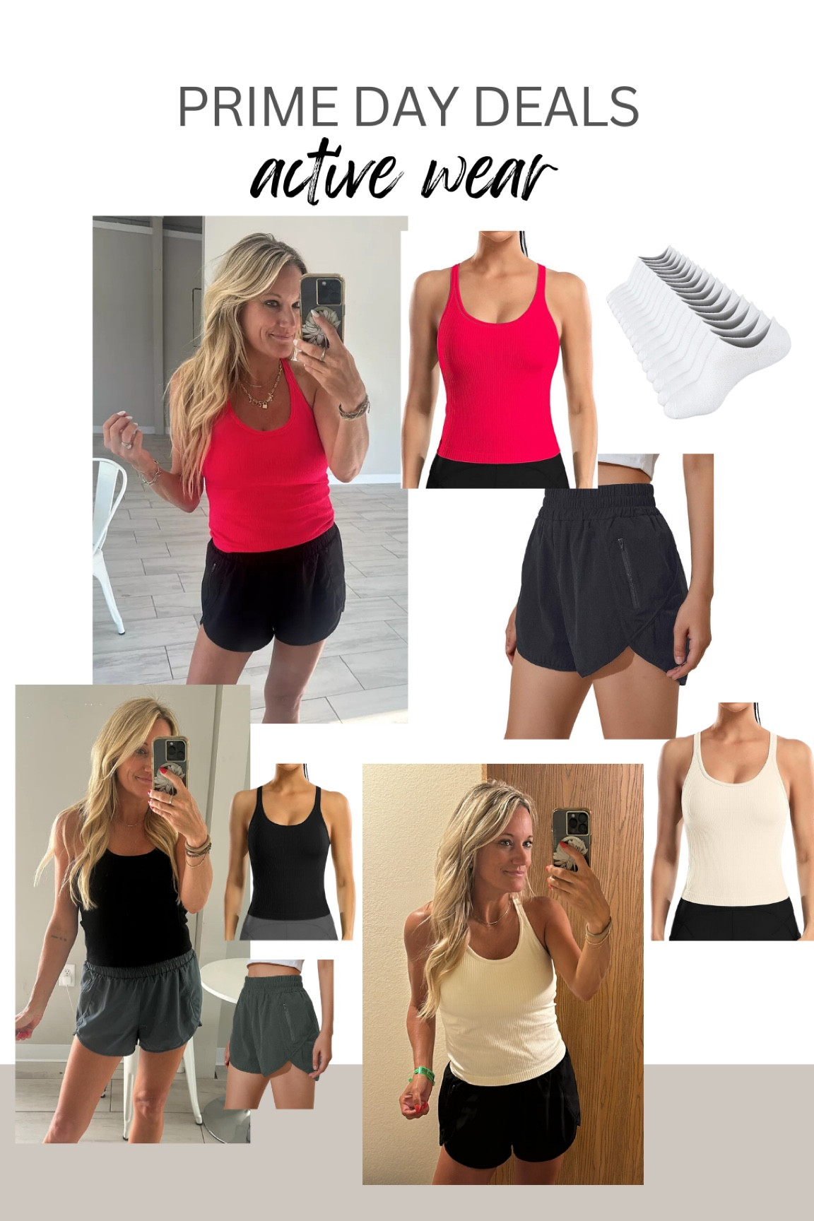 My favorite shorts and active tops- clearly :)

Wearing an 8 in the top and a small in the shorts. And the BEST no show socks 

#LTKOver40 #LTKActive #LTKxPrimeDay