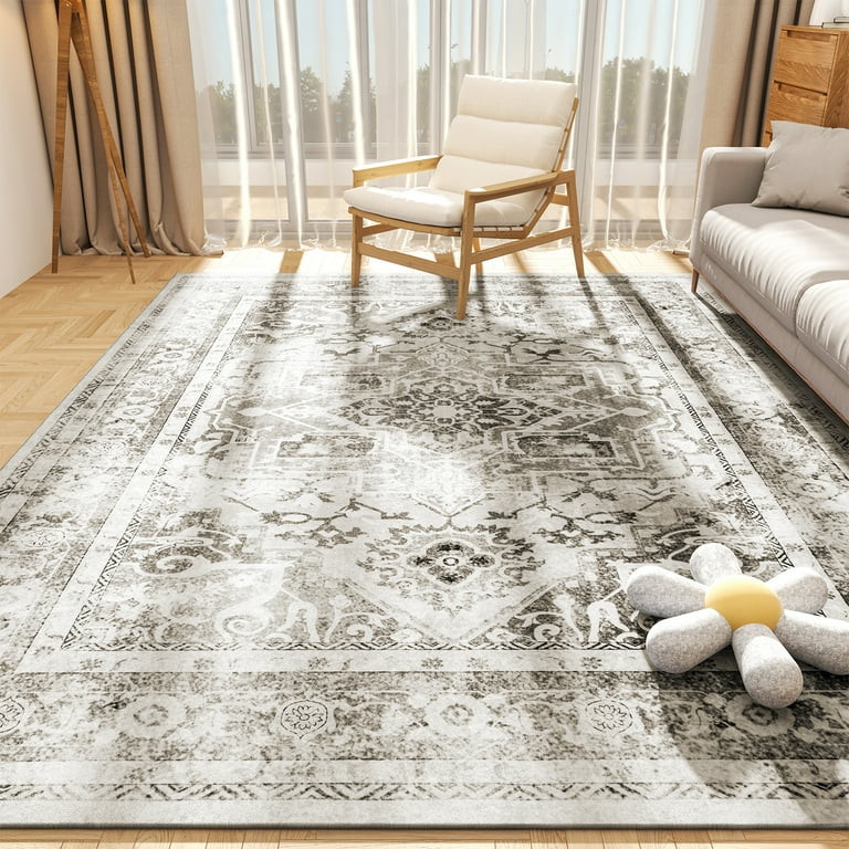 SIXHOME Area Rug Carpet 8x10 Vintage Retro Area Rugs for Living Room Bedroom Medallion Distressed... | Walmart (US)
