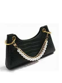 Solid Color Fashionable Pearl Extender Chain, Phone Lanyard & Bag Charm | SHEIN USA | SHEIN