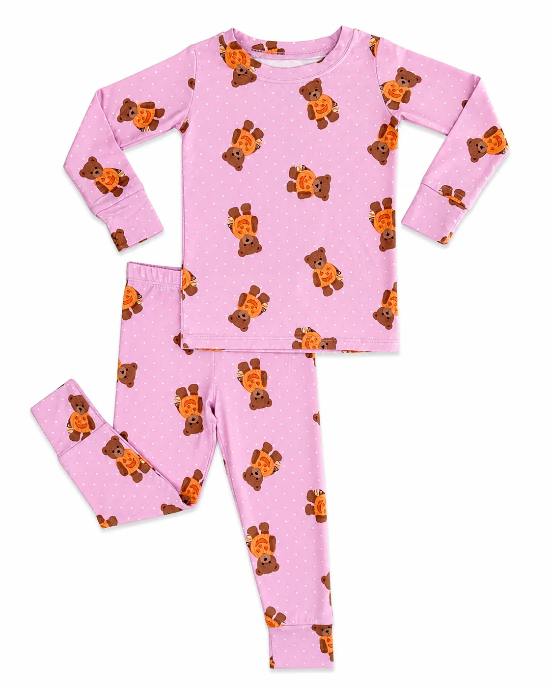 Polka Dot Little Boo Bear Two Piece Set | Bamboo Kids Pajamas | In My Jammers | In My Jammers
