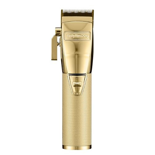 BaBylissPRO GOLDFX+ Professional Barber Cord/Cordless Hair Clippers for Men, All Metal, Lithium Battery with 3-Hour Runtime, Gold | Amazon (US)