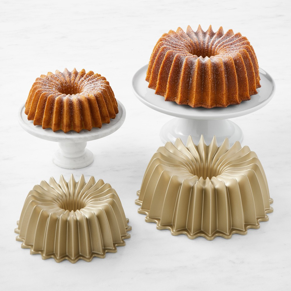 Nordic Ware Nonstick Cast Aluminum Brilliance Bundt® Pans, Set of 2 | Williams-Sonoma