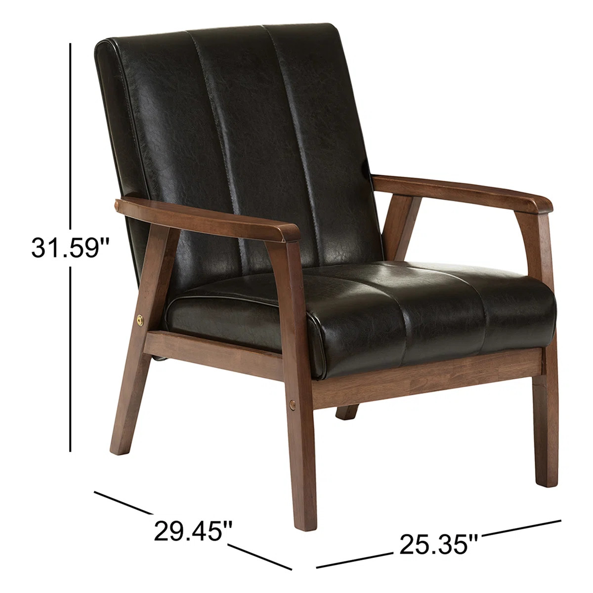 Charda Faux Leather Armchair | Wayfair North America