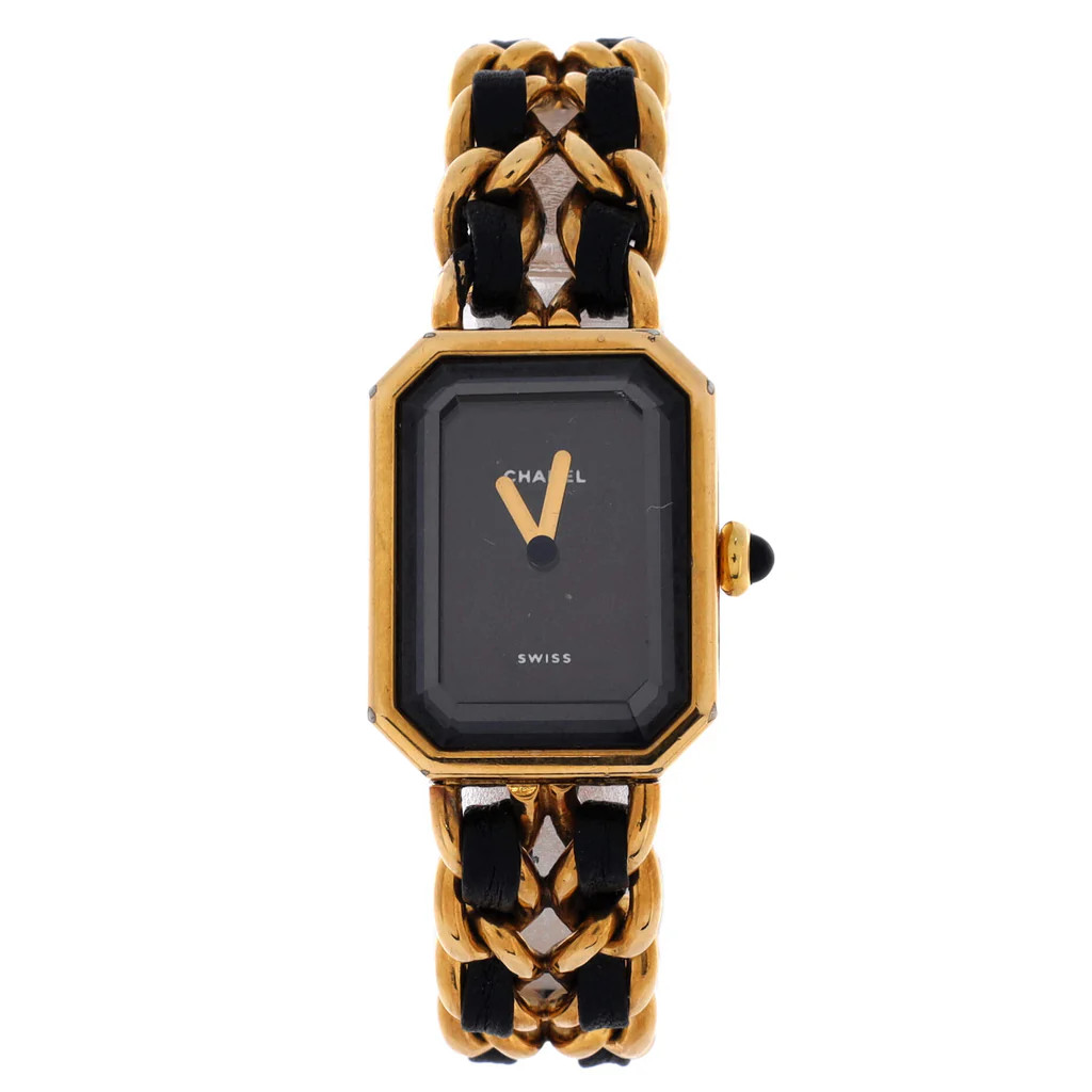 Premiere Rock Quartz Watch Plated Metal and Leather 20 | Rebag