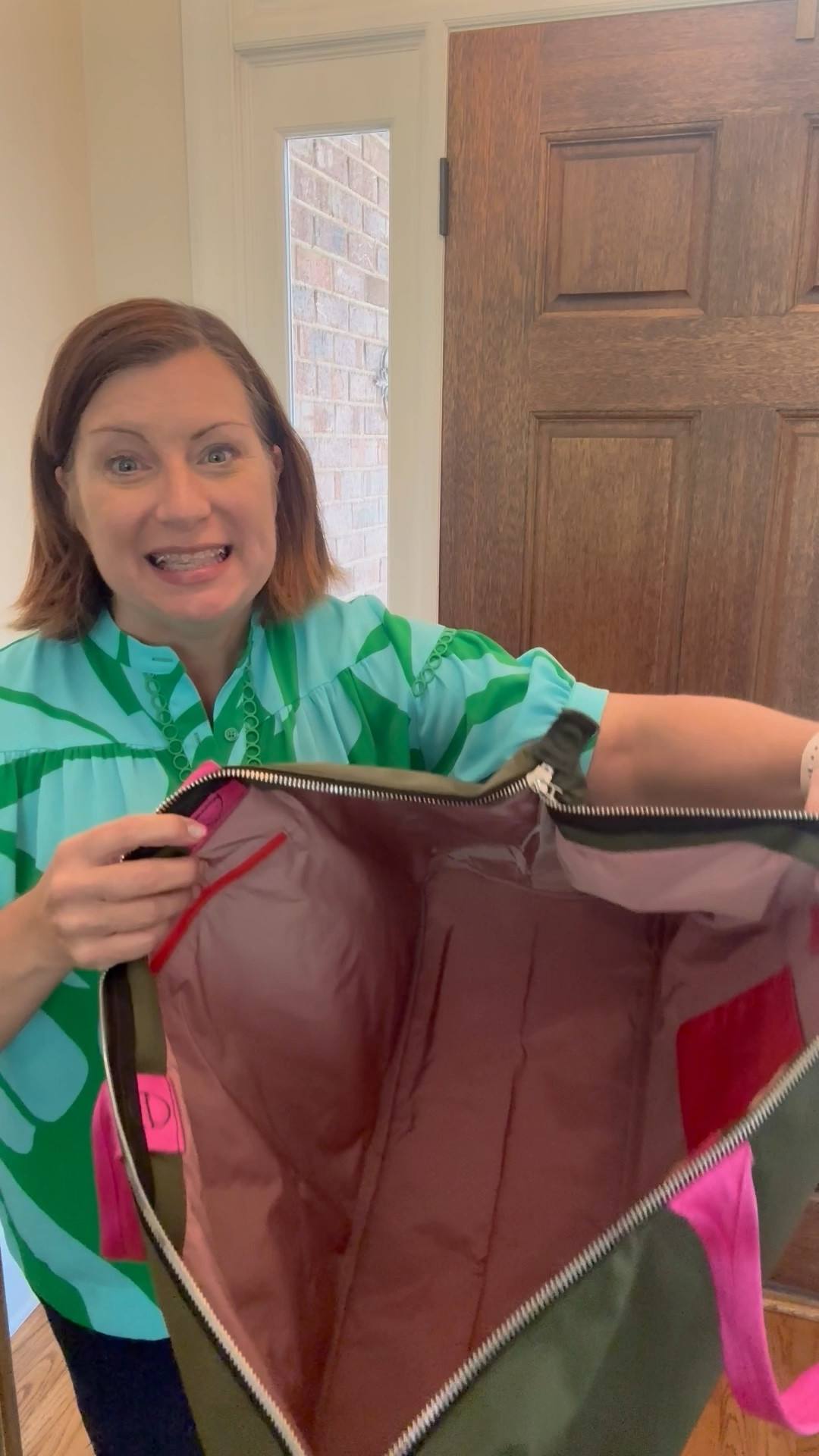 This Friday Weekender shortyLOVE  Bag is perfect for weekend trips!!!!! I love all of the colors, but really love this Army Green with Pink handles!!! 💚💖

#LTKItBag #LTKFamily #LTKTravel