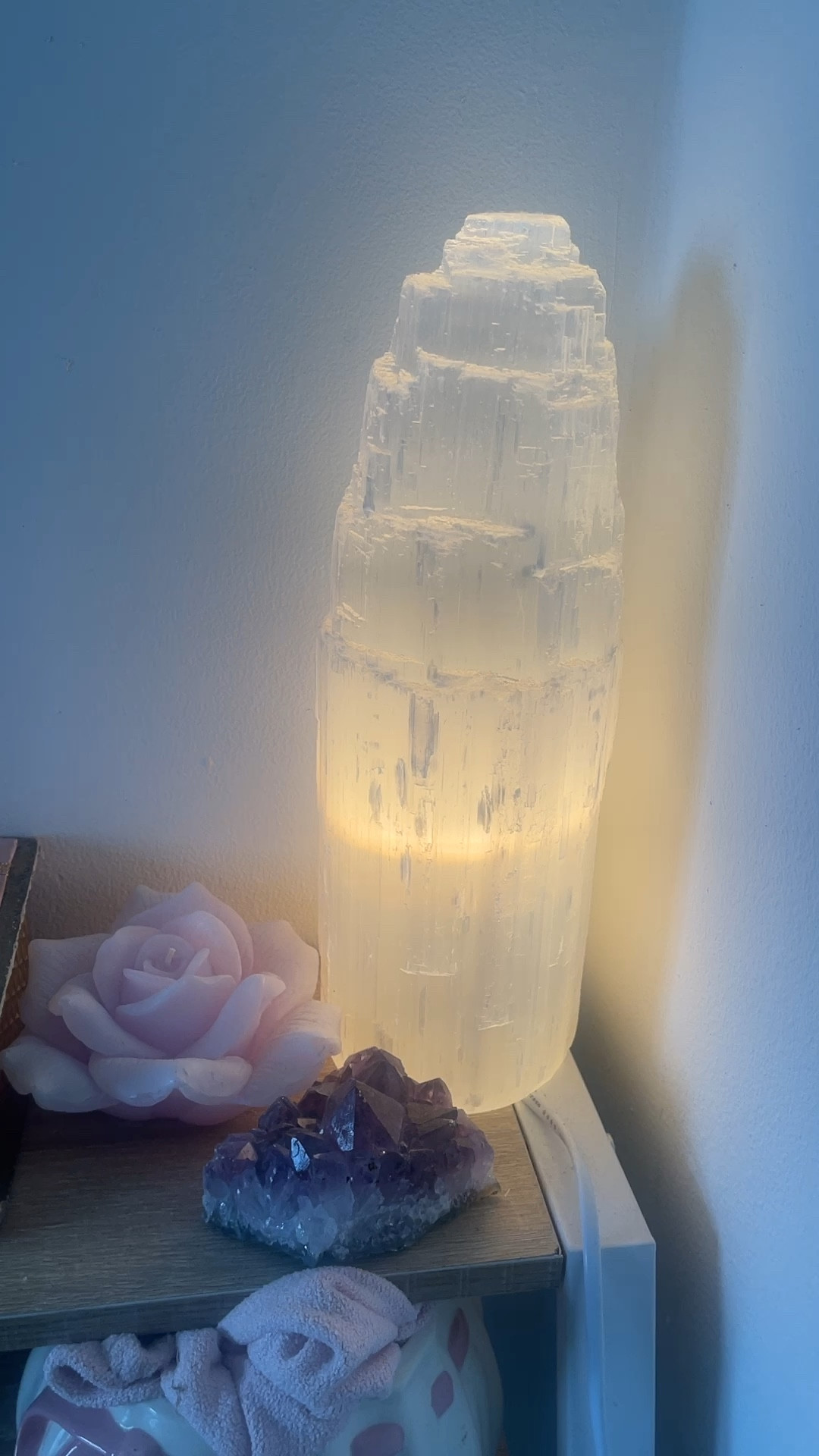 Selenite Crystal light . Absolutely stunning and so calming .
Great gift idea too !!

#light #home #crystal #gift 

#LTKhome #LTKU #LTKGiftGuide