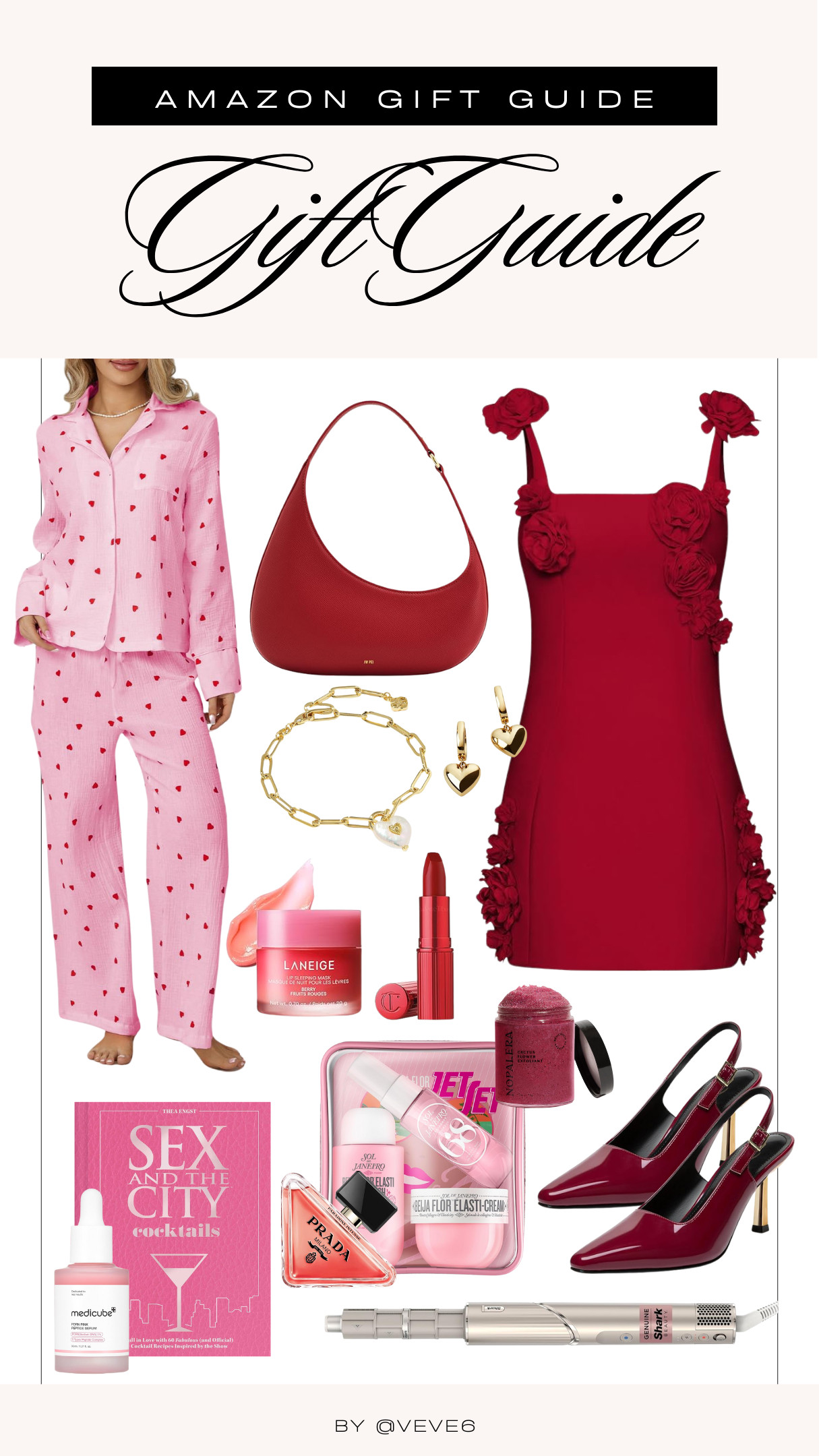  

I’m loving this Amazon Valentine’s Day gift guide — the perfect mix of cozy, glam, and romantic finds. From heart print pajamas for women and a red mini dress to burgundy slingback heels, gold heart jewelry, and a chic red shoulder bag, this collage is full of cute Valentine gifts for her. Finished with Amazon beauty favorites, red lipstick, and self-care essentials, it’s such a fun date night outfit idea, Galentine’s gift inspo, and easy Amazon gift ideas for women. #LTKValentines #LTKGiftGuide #LTKFinds #LTKootd #LTKStyle
 

#LTKU #LTKBeauty #LTKValentine