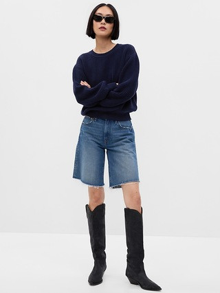 Shaker-Stitch Crewneck Sweater | Gap (US)