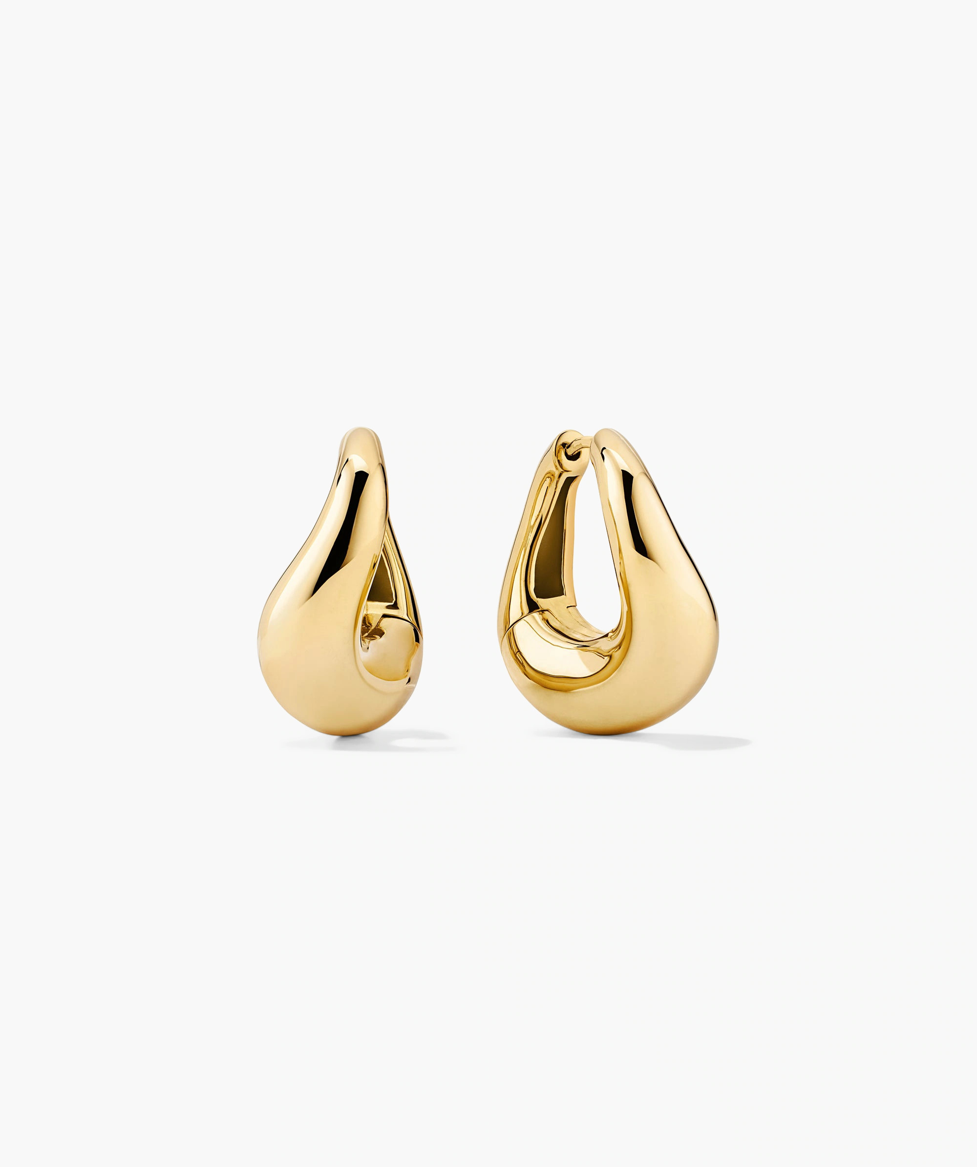18k Gold Vermeil Dôme Figure Hoop Earrings - Jewelry | Mejuri | Mejuri Fine Crew