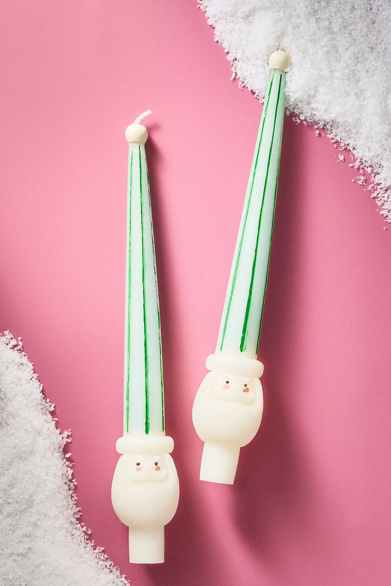 Santa Taper Candles, Set of 2 | Anthropologie (US)