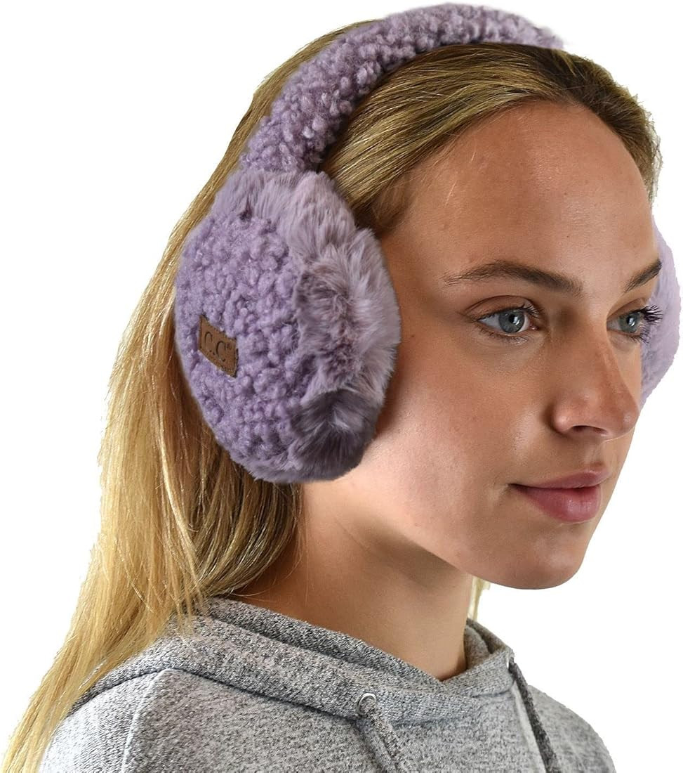 C.C Soft Winter Warm Adjustable Headband Ear Warmer Earmuffs | Amazon (US)