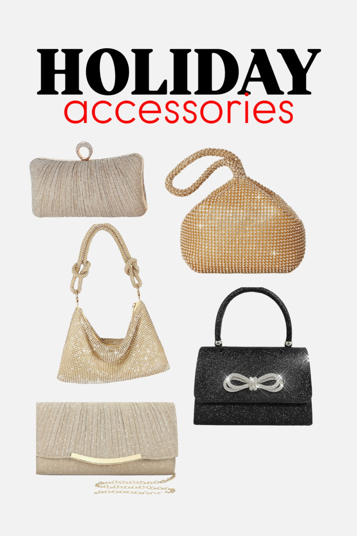 Holiday accessories // special occasion bags 

#LTKFindsUnder50 #LTKHoliday #LTKStyleTip