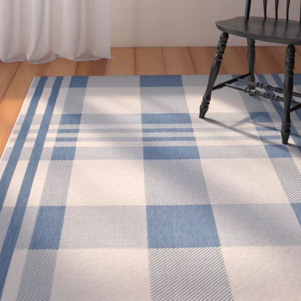 Debriana Plaid Beige/Blue Area Rug | Wayfair North America