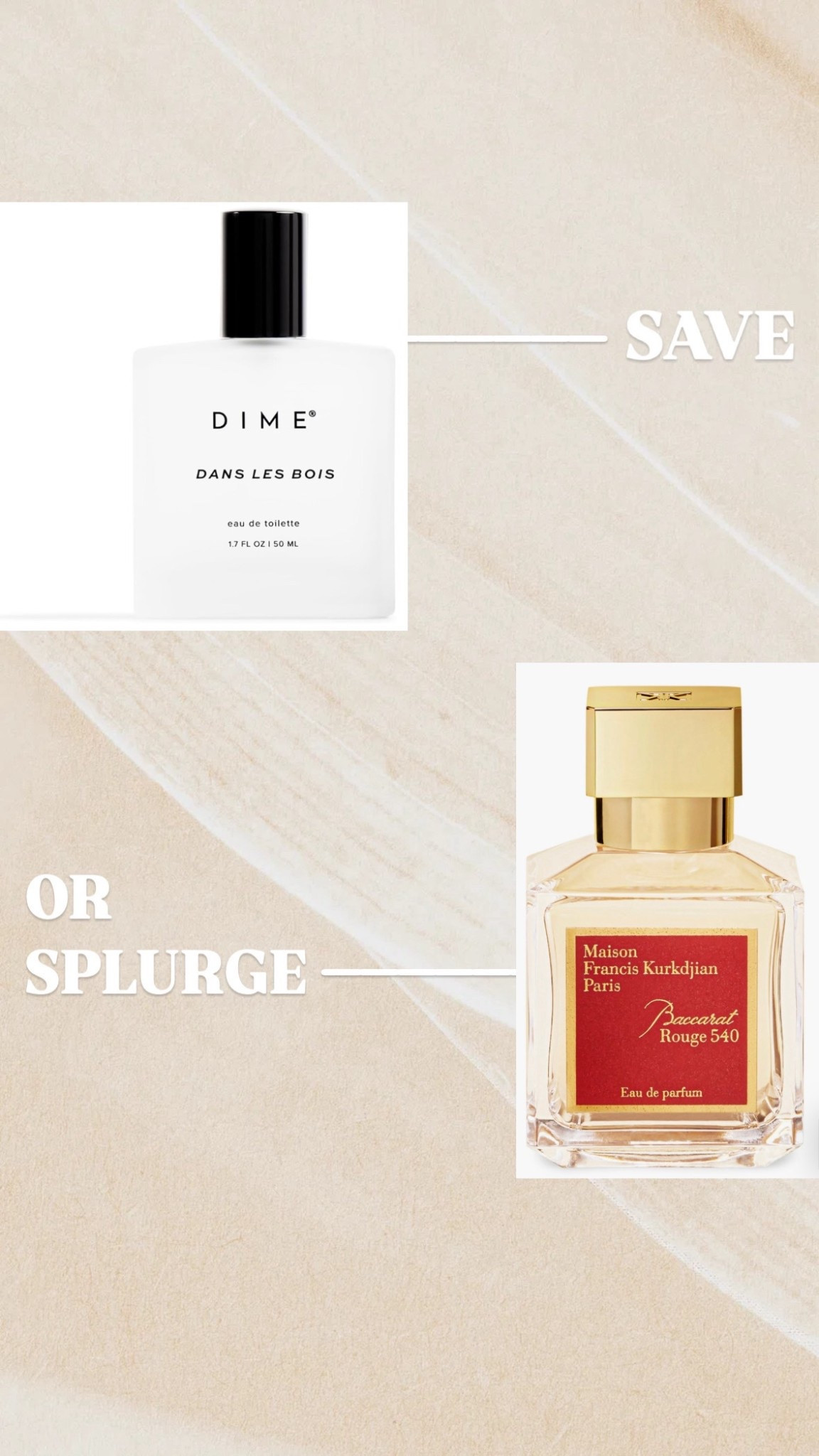 Save or splurge? Dime or Baccarat Rouge 540 perfume

#LTKFindsUnder50 #LTKBeauty #LTKStyleTip