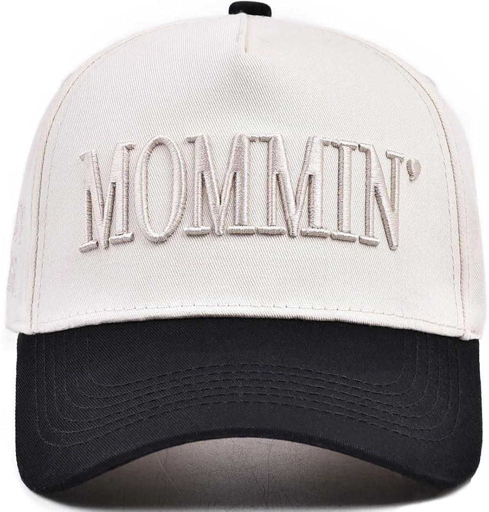Women’s Mommin Trucker Hat – Vintage Two-Tone Ponytail Baseball Cap, Embroidered Adjustable H... | Amazon (US)
