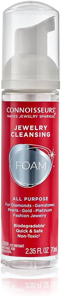 Connoisseurs Jewellery Cleaner Foam | Jewellery Cleaning Solution for Gold, Silver, Gemstones & D... | Amazon (UK)