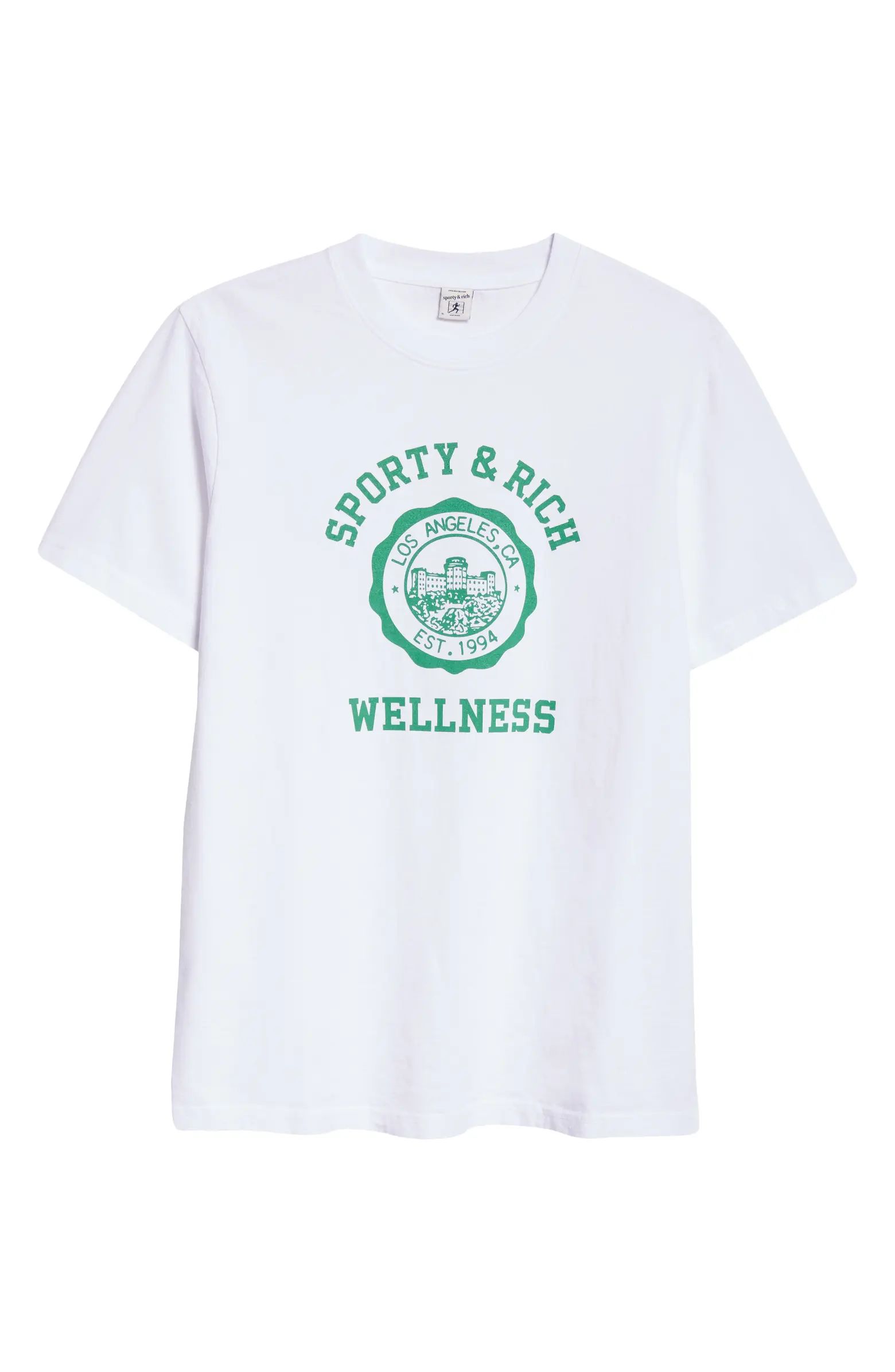 Sporty & Rich Emblem Cotton Graphic T-Shirt | Nordstrom | Nordstrom