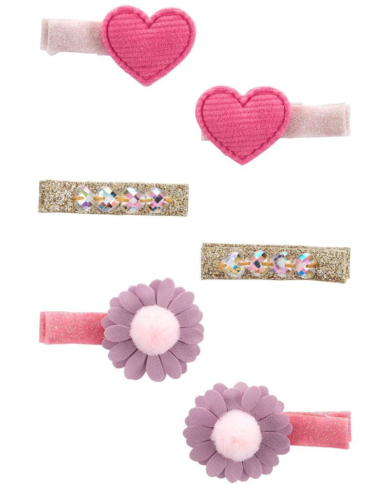 6-Pack Sparkle Hair Clips | Carter's