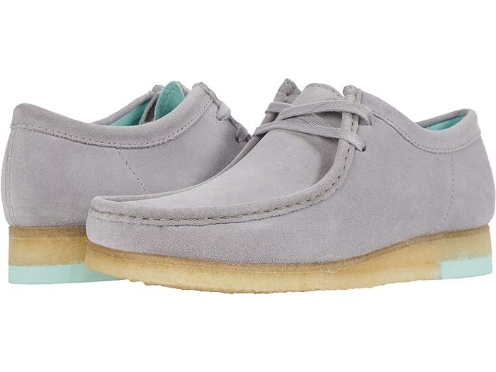 Clarks Wallabee (Grey Combi) Men's Shoes | Zappos