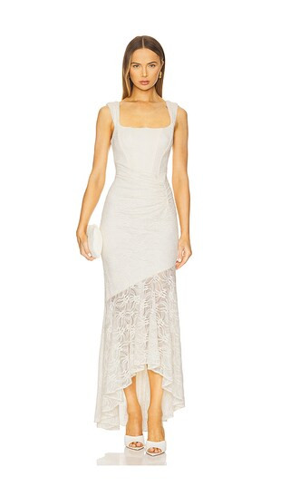 Micah Corset Dress in Ivory | Revolve Clothing (Global)