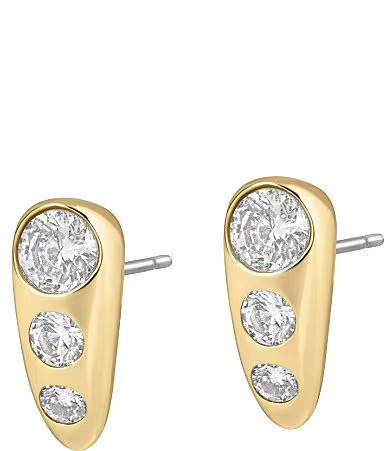 Electric Picks Cushion Puffy Drop Earrings - Gold | Dillard's