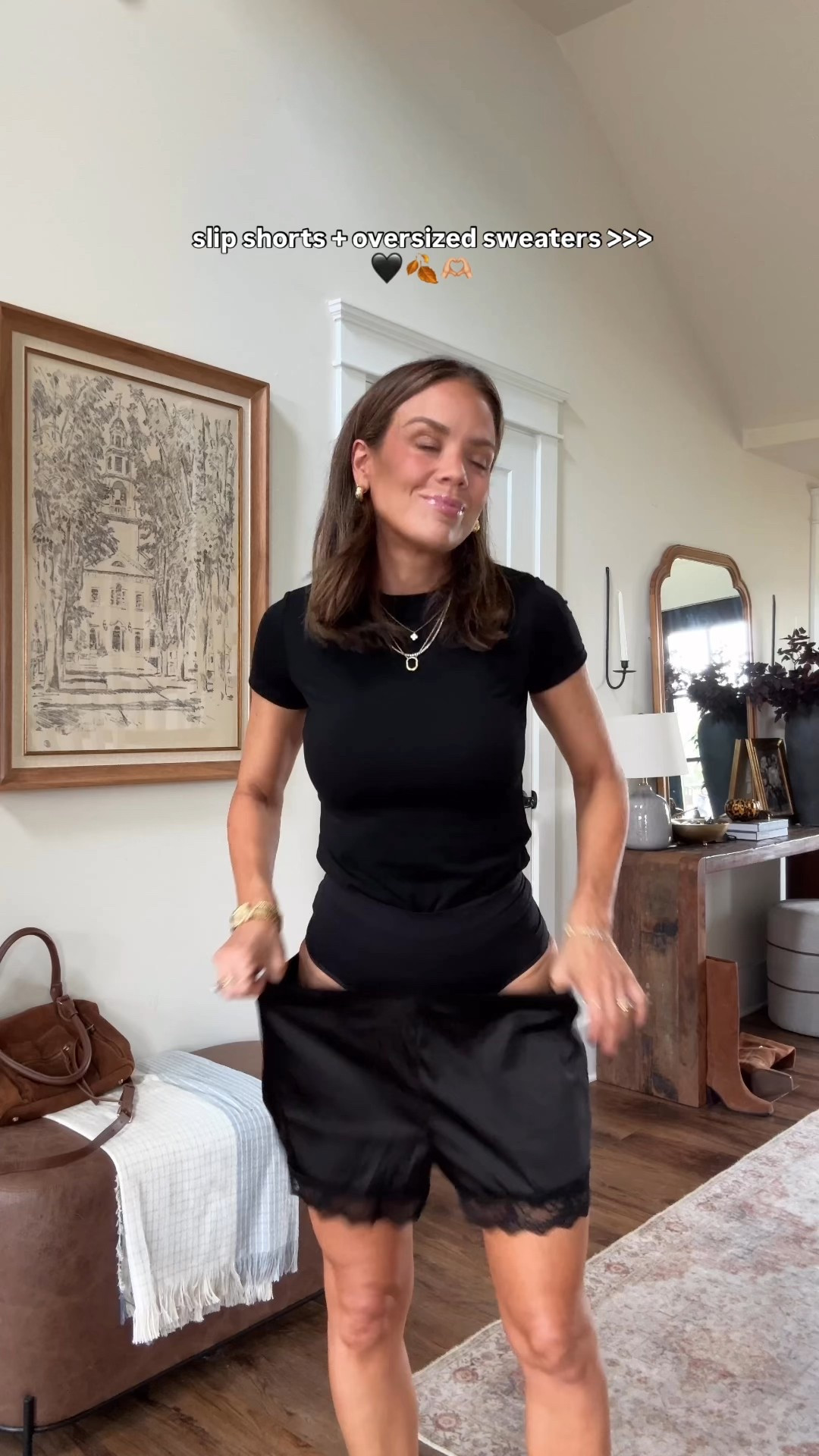 Amazon fall outfit! In S shorts & M sweater! Slip shorts + oversized sweater 

#LTKFindsUnder100 #LTKStyleTip #LTKFindsUnder50