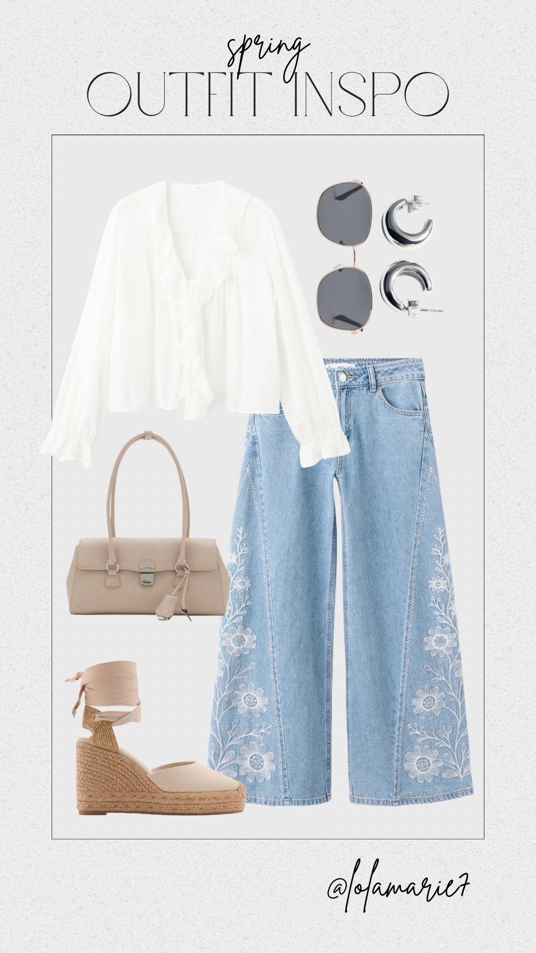 Spring Outfit Inspo

#embroideredjeans #mango #springstyle

#LTKootd #LTKFindsUnder100 #LTKSaleAlert