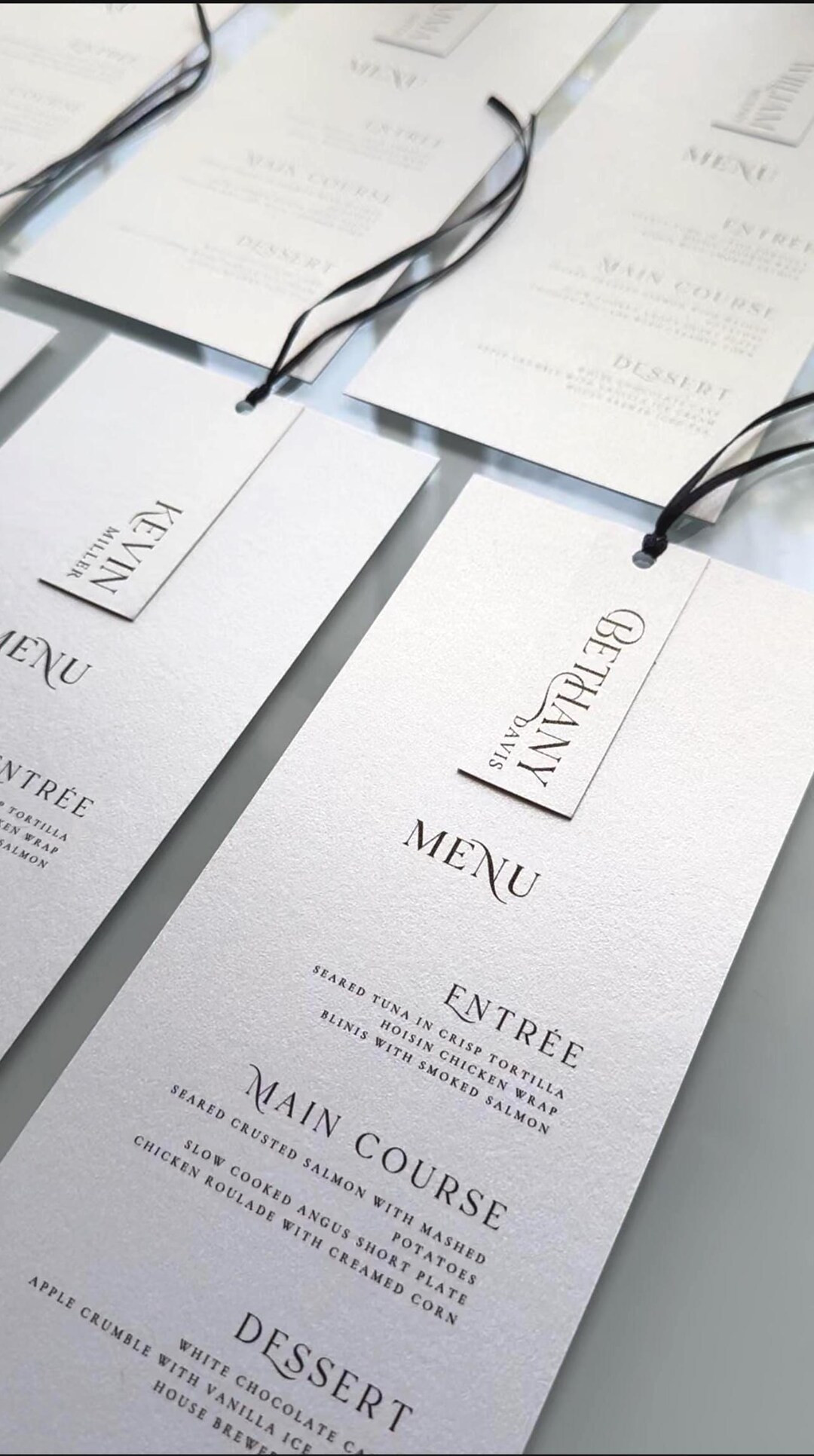 Emma Dinner Menu & Name Tag Templates - Etsy | Etsy (US)