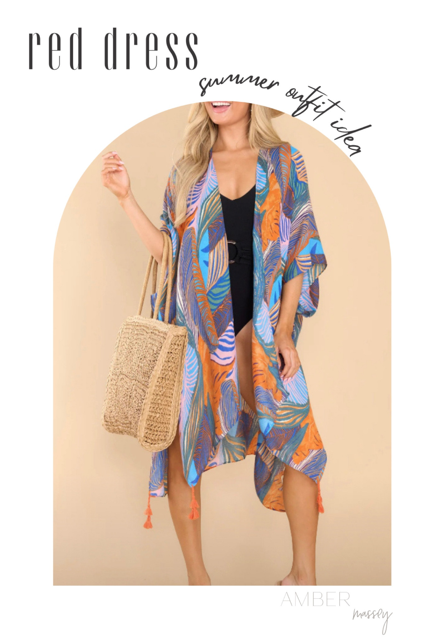 Red Dress Summer outfit idea | kimono | duster | resort wear | beach outfit | brunch outfit idea

#LTKstyletip #LTKFind #LTKSeasonal