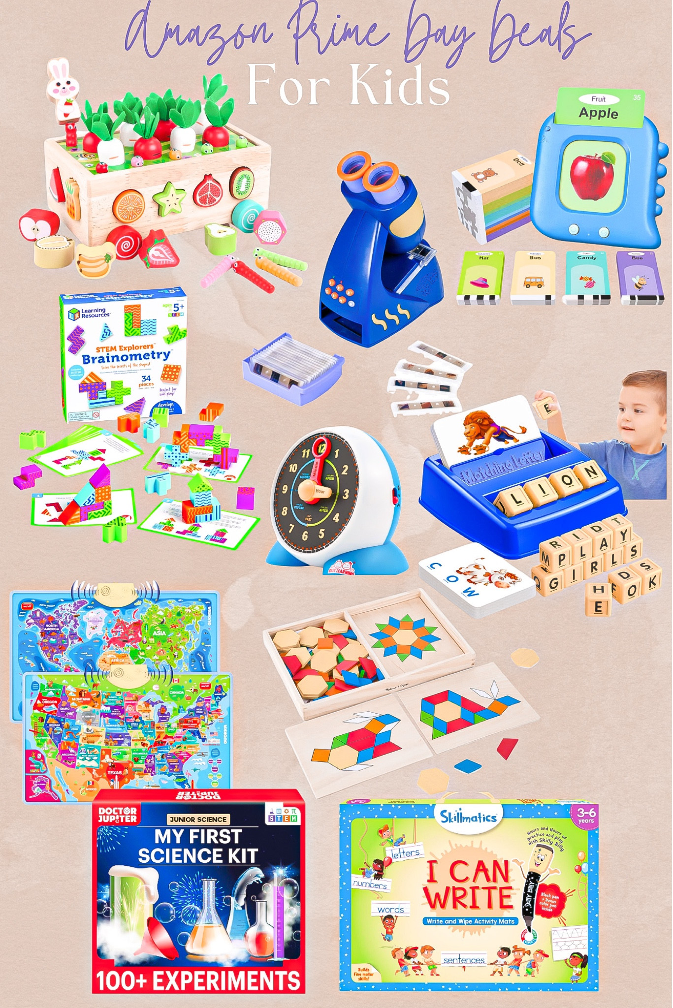 Amazon prime day deals 
For the kids 

Educational toys , back to school, kids toys , kids games, school must haves, kids puzzles , kids learning toys , Amazon prime day, kids Amazon , gifts for kids 

#LTKFamily #LTKSaleAlert #LTKKids