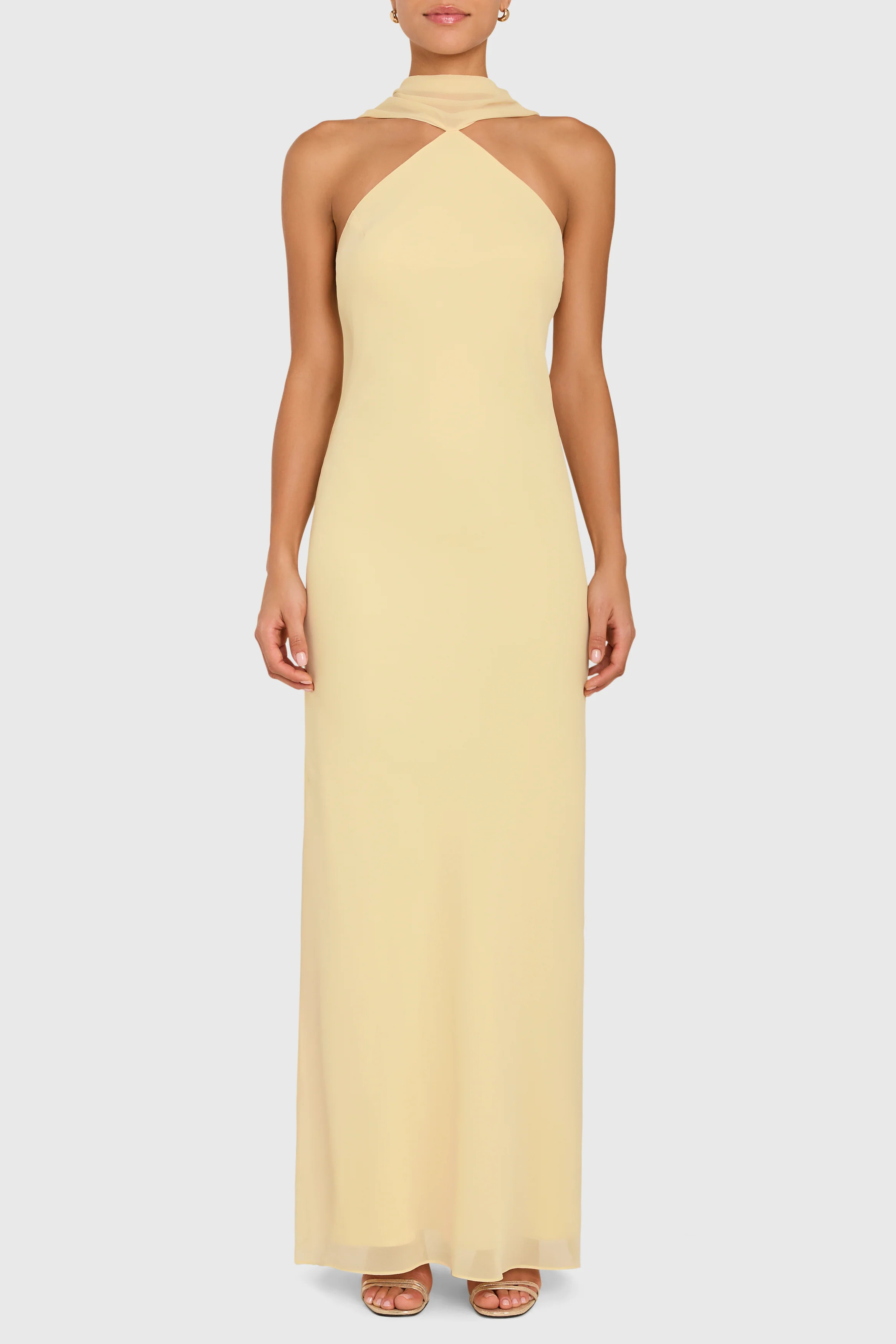 Ashton Maxi in Cornsilk | Silk Formal Maxi Dress - Amanda Uprichard | Amanda Uprichard