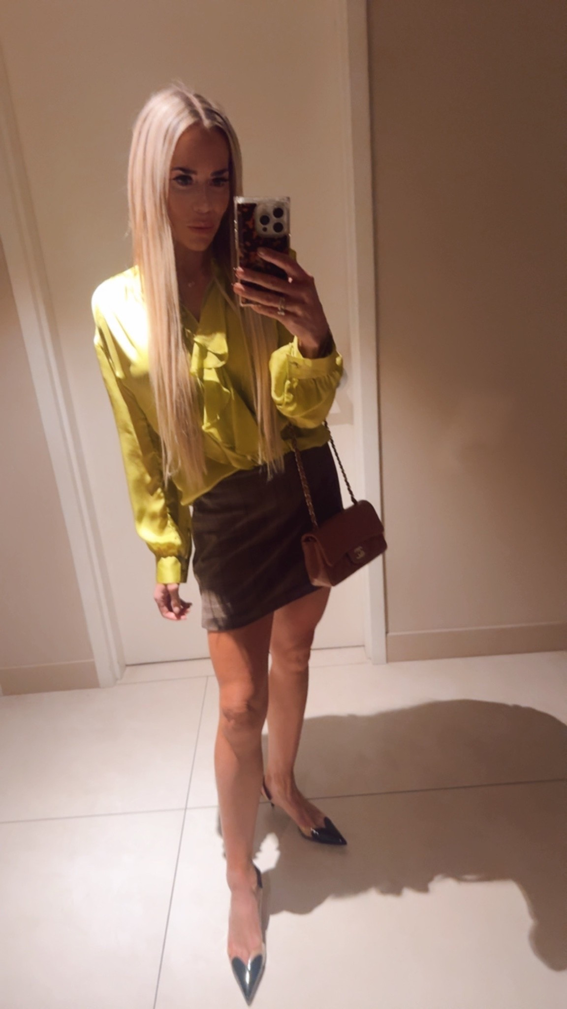 Adore this chartreuse blouse! Currently 50% off. Skort is so comfy and comes in 10 colors! Wearing xs in the top and 4 in the skort.

#LTKcanada #LTKfall #LTKtravel